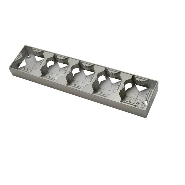 AS Puszka instalacyjna pięciokrotna - kolor satyna light