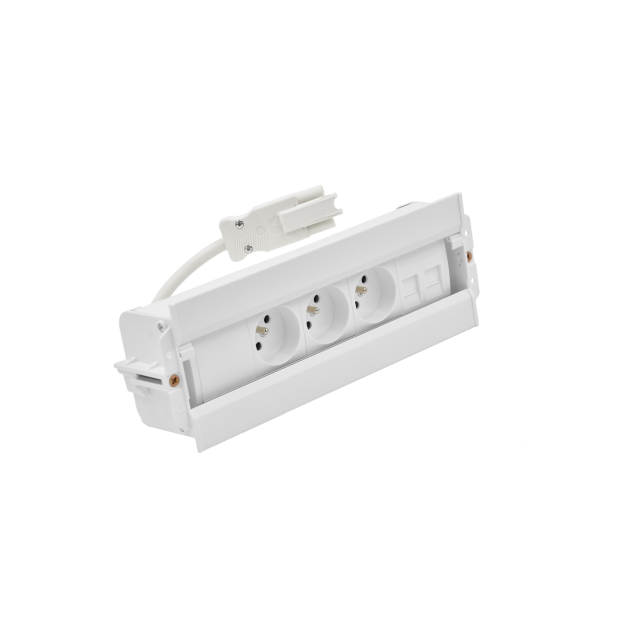 SIMON 480 TS48-610E300K0-33 Spinner 3 gn. typ E i płytka dla 2 złączy RJ45 keystone; złącze w układz