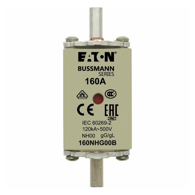 NH FUSE 160A 500V GG/GL SIZE 00 Wkładka NH00 160A 500V GL/GG podwójny wskaźnik 160NHG00B EATON