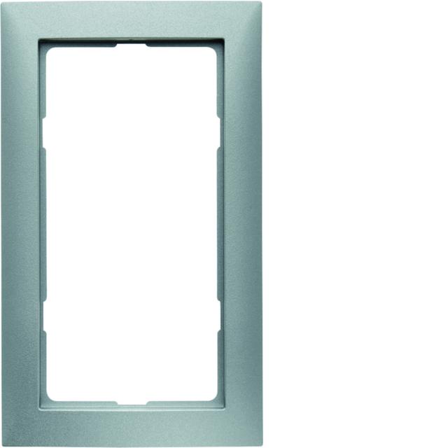 BERKER B.Kwadrat/S.1 Ramka z dużym wycięciem aluminium mat lakierowana 13099939 HAGER