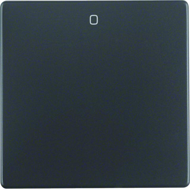 BERKER Q.x Klawisz z nadrukiem 0 do łącznika 1-klawiszowego antracyt aksamit 16226086 HAGER