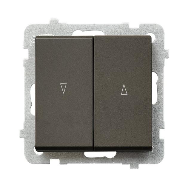 SONATA Łącznik żaluzjowy, zwierny - kolor czekoladowy metalik