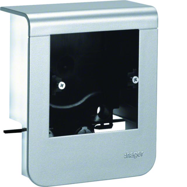 tehalit.SL Pusty nośnik urządzeń 20x55 fi60 aluminium SL20055901D1 HAGER