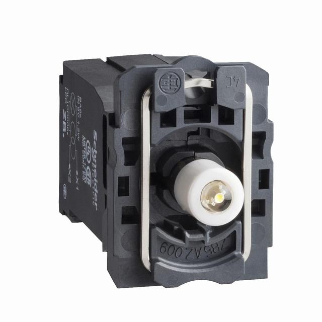 Harmony XB5 Korpus przycisku z elementem świetlnym zielony LED 400V zaciski śrubowe ZB5AV5D3 Schneider
