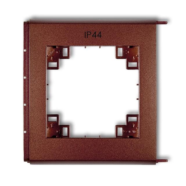 FLEXI Ramka zewnętrzna do łączników IP44 brązowy metalik