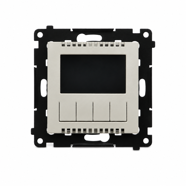 Simon 55 Termostat programowalny z wyświetlaczem kaszmirowy TETD1A.01/142