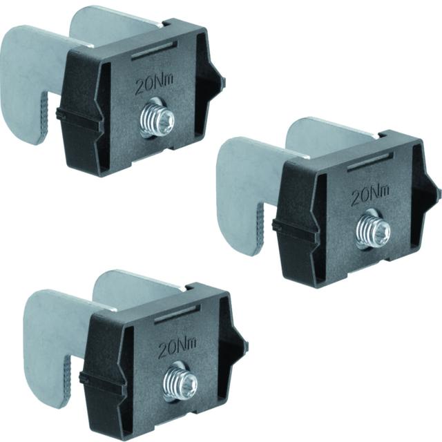LV haki prądowe do szyn zasilających NH1/2/3 grubość szyny 5-10mm 3 szt. LVZK HAGER