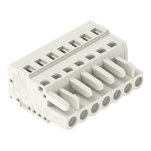 MCS-MIDI Classic gniazdo 7-bieg. j-szare raster 5 mm /50szt./ WAGO