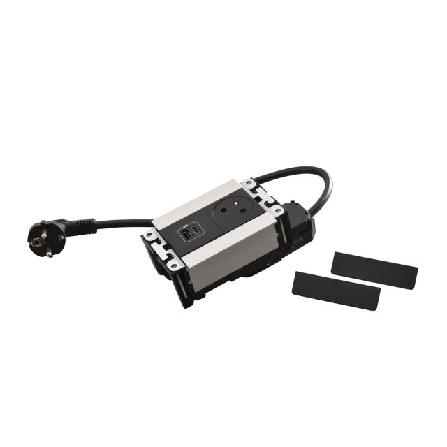 INCARA: MULTILINK - 2P+Z / USB A+C - 2,0 M-METAL, Legrand