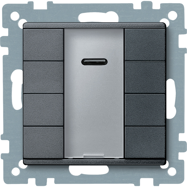 KNX przycisk z odbiornikiem podczerwieni natynkowy 4-kr.plus antracyt System M