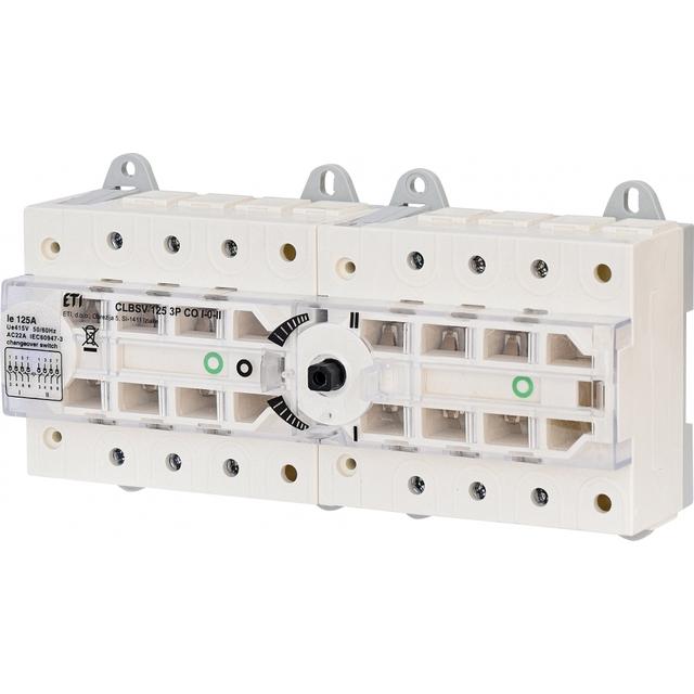 Przełącznik I-0-II z widoczną przerwą CLBSV 125 3P CO I-0-II 004661892 ETI