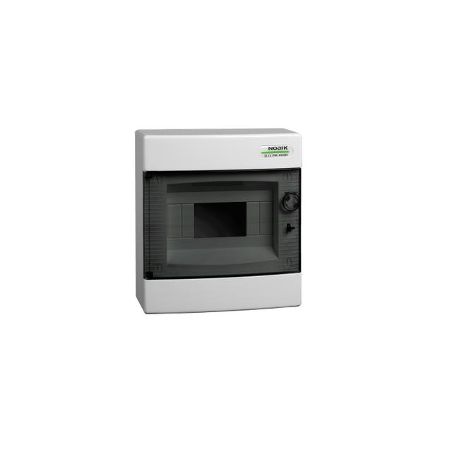 PNS 8T Rozdzielnica natynkowa drzwi przezroczyste IP40 1 rząd 1x8 modułów 101497