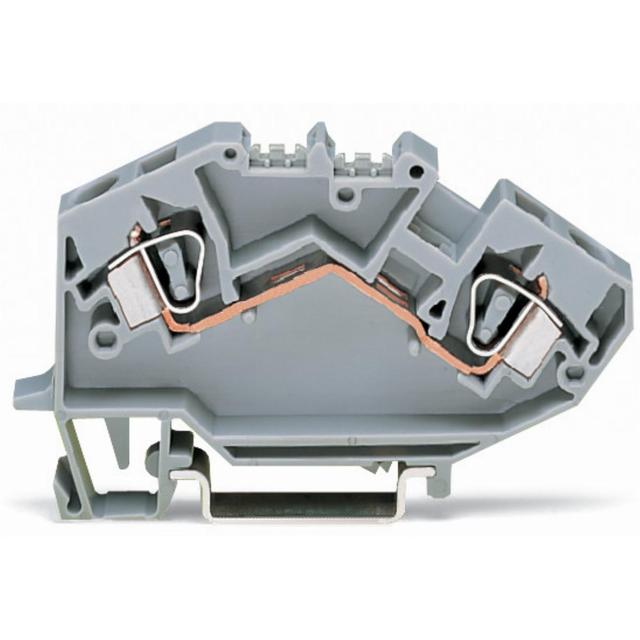 topJob złączka 2-przewodowa 6 mm2 jasnoszara