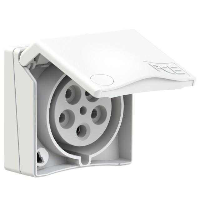 GNIAZDO ZABUDOWANE SERIA DESIGN IP44 gniazdo tablicowe 32A 3P+Z+N 400V 855-6v PCE