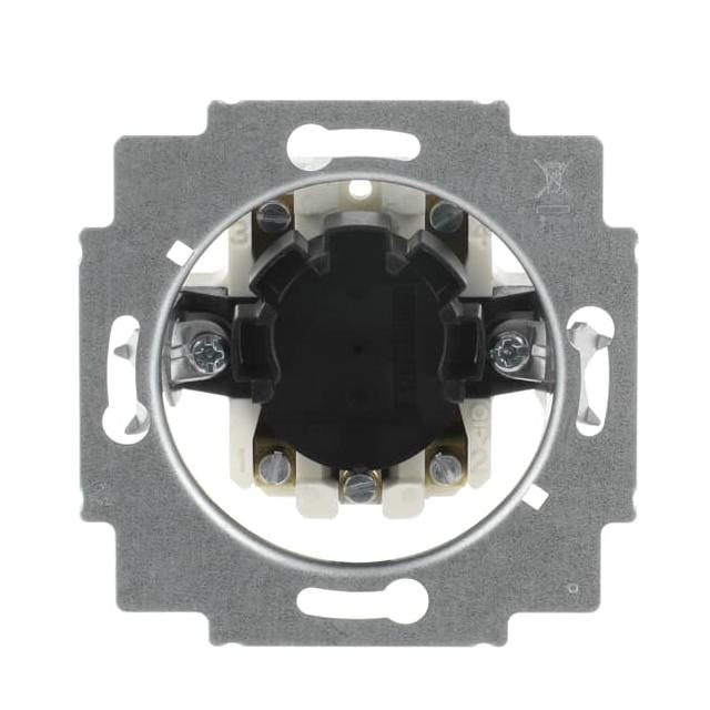 Wyłącznik/przycisk żaluzjowy 1-biegunowy, N, E Do wyłącznika z wkładką patentową