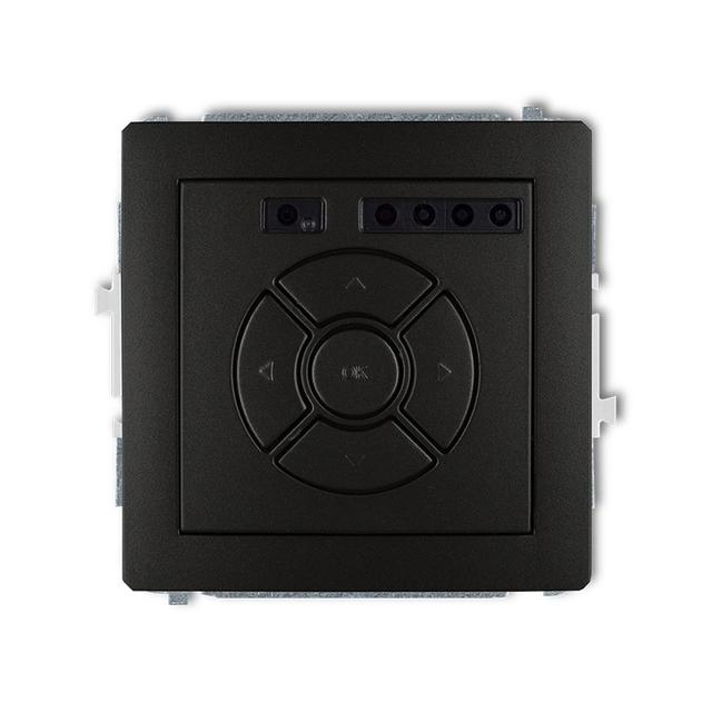 DECO Mechanizm elektronicznego sterownika roletowego (sterowanie lokalne i pilotem) czarny mat