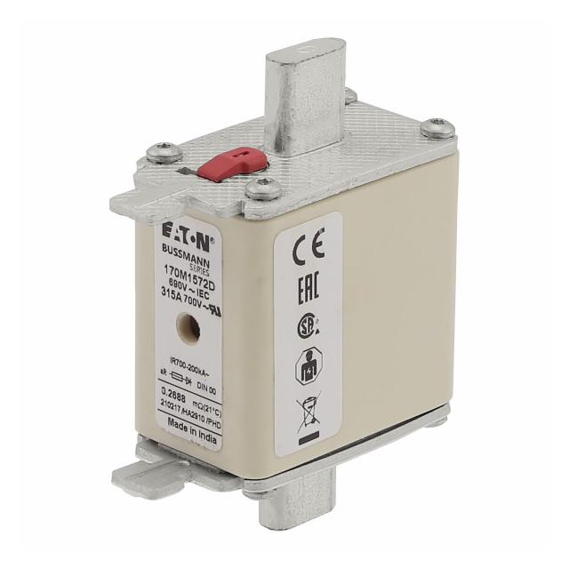 FUSE 315A 690V aR DIN NH00 HSDNH Wkładka szybka 315A 690V aR DIN NH00 podwójny wskaźnik 170M1572D EA