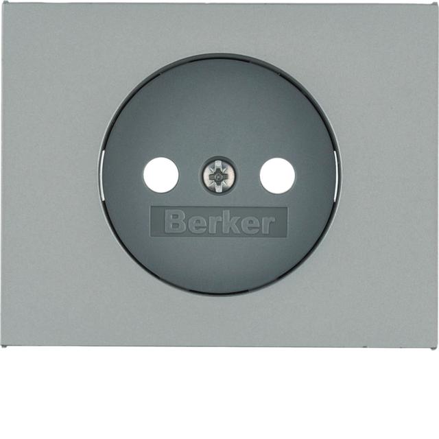 BERKER K.5 Płytka czołowa do gniazda bez uziemienia stal szlachetna lakierowana 3967157004 HAGER