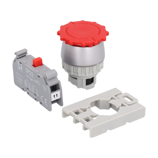 PRZYCISK BEZPIECZEŃSTWA 1 ZWIER  PIERŚCIEŃ NIKLOWANY