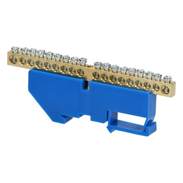 Listwa zaciskowa N na szynę TH35 18 przewodów niebieska OR-LZ-8204/18/BL ORNO