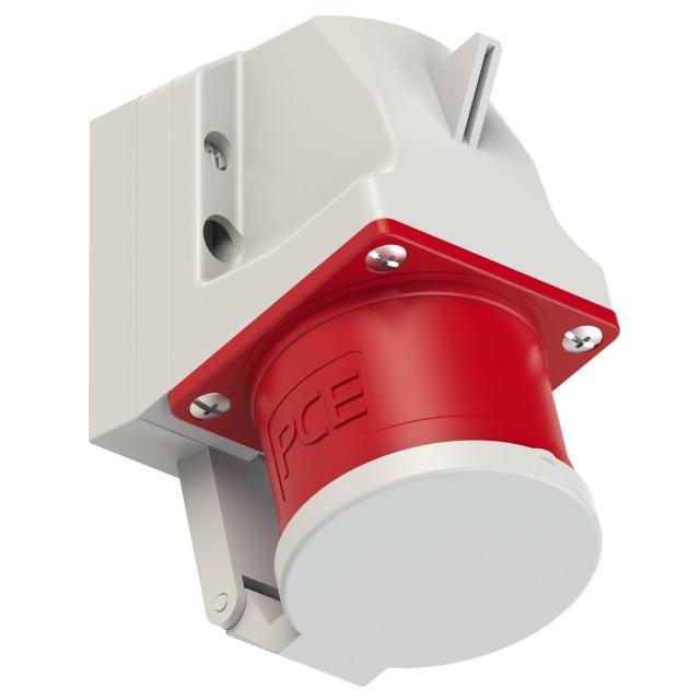 WTYCZKA ODBIORNIKOWA Z KLAPKĄ 32A 400V 3P+Z+N  IP44