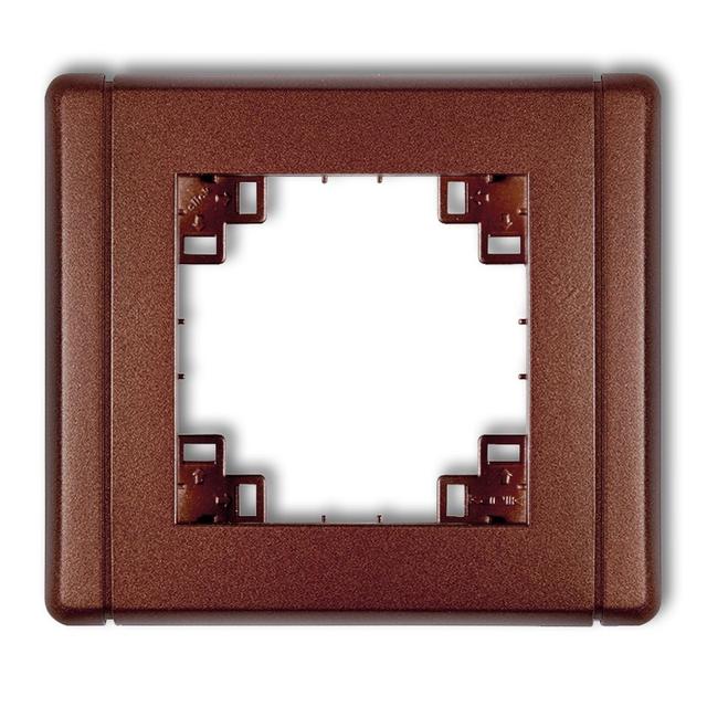 FLEXI Kompletna ramka uniwersalna pojedyncza brązowy metalik