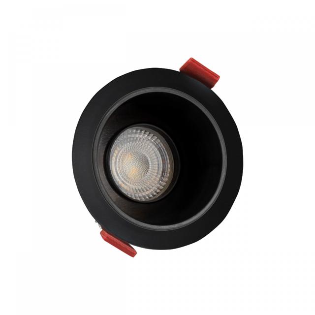 Oprawa oczko FIALE COMFORT GU10 OCZKO GU10 250V IP20 FI85x50mm CZARNY okrągła środek czarny ruchoma