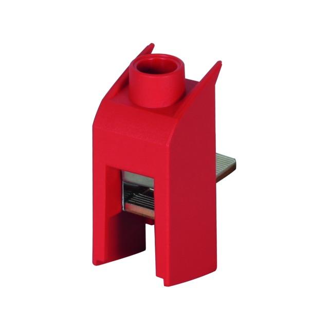 Zacisk przelotowy do układu V