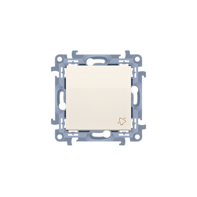 Simon 10 Przycisk dzwonek 10A z. śrub. krem