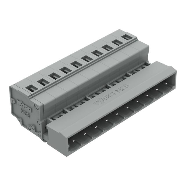 MCS-MIDI Classic wtyk 10-bieg. szary raster 5 mm /50szt./ WAGO