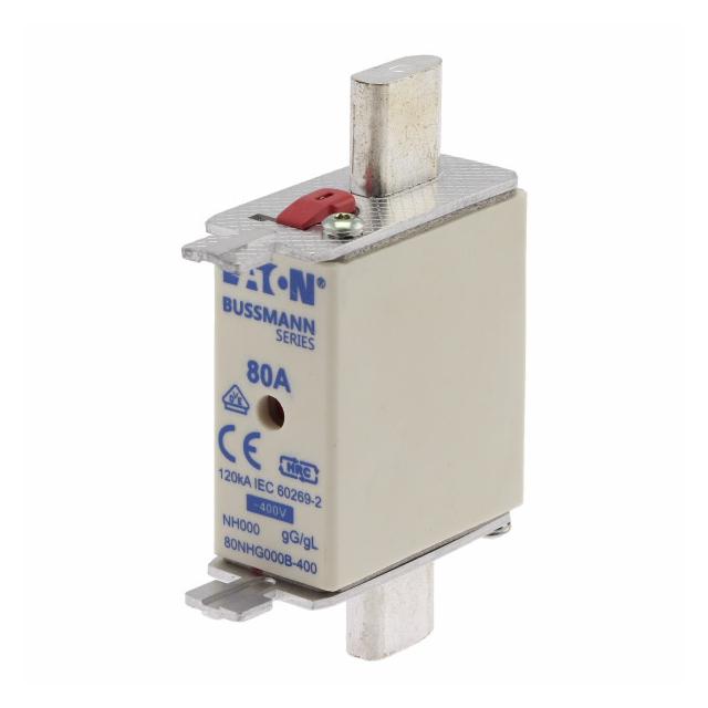 NH FUSE 80A 400V GG/GL SIZE 000 Wkładka NH000 80A 400V GL/GG podwójny wskaźnik 80NHG000B-400 EATON