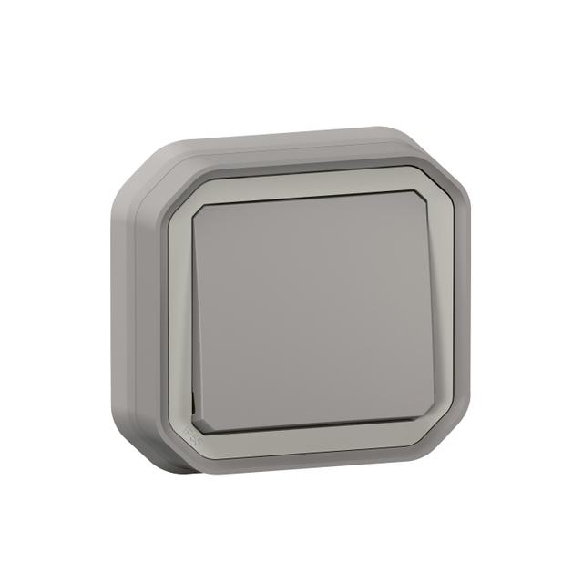 NOWE PLEXO - ŁĄCZNIK SCHODOWY KOMPLET PODTYNKOWY Z PAZURKAMI 10AX - 250 V SZARY 069812L LEGRAND