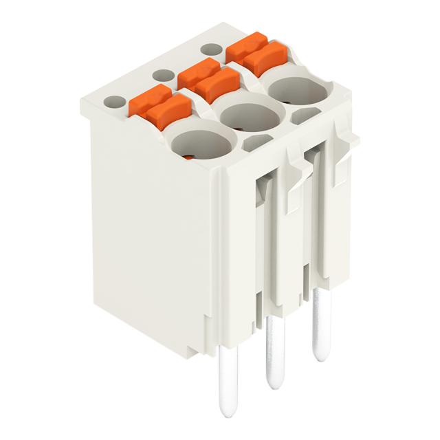 Gniazdo picoMAXeCOM raster 3,5mm 3‑biegunowe z prostymi pinami lutowniczymi bez płytki 2091‑1173 /200szt./ WAGO
