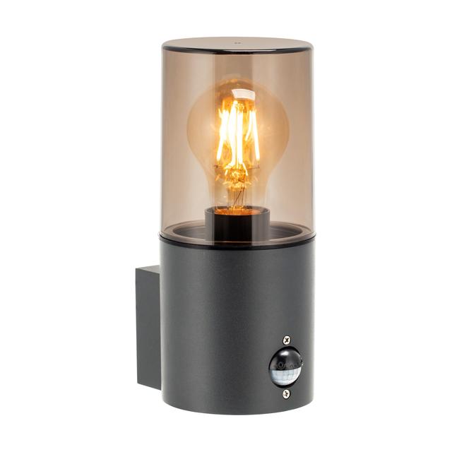 SALVIA oprawa ogrodowa hermetyczna z czujnikiem PIR E27 max. 15W IP54 szara AD-OP-6573GE27PPR ORNO