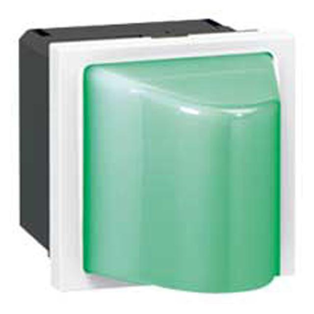 MOSAIC LAMPA SYGNALIZACYJNA TRÓJKĄTNA - 2 MODUŁY ZIELONA 0,2/1W 230V~, Legrand