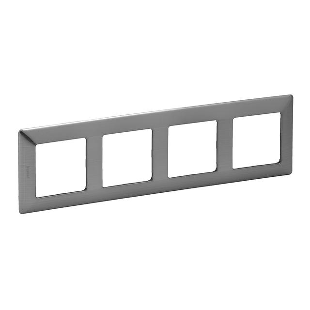 VALIF:RAMKA X4 STALOWY, Legrand