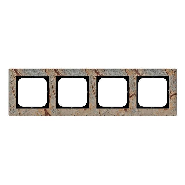 SONATA Ramka poczwórna kamień - kolor kamień (forest)