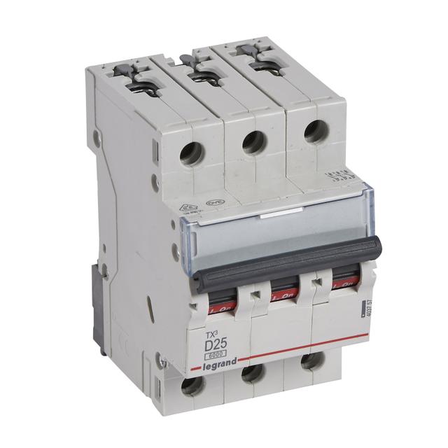 Wyłącznik Nadprądowy 3P D25A 6kA AC S303 TX3 403757 LEGRAND