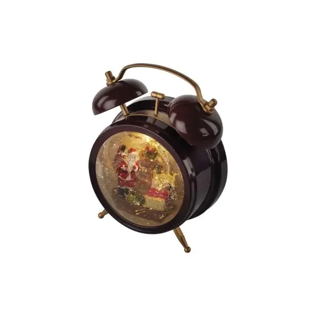 Dekoracje - 2 LED lampion śnieżny 19 cm 3x AA, ciepła biel, IP20, timer