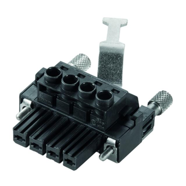 BVZ 7.62HP/04/180RSH150SN BK BX Złącze kablowe do płytek drukowanych /25szt./ WEIDMULLER