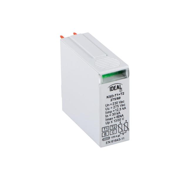 KSD-T1+T2 275/60 M Ogranicznik przepięć IDEAL TS KSD-T1+T2 275/60 M 1P 23924 KANLUX