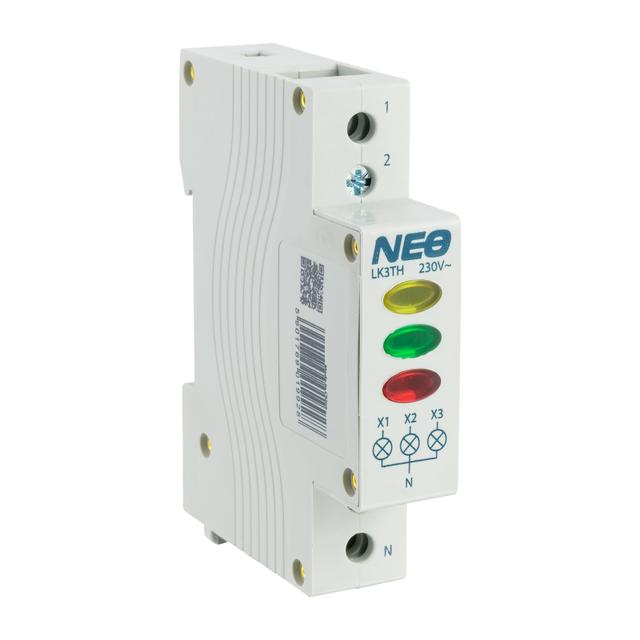 Lampka kontrolna modułowa wskaźnik napięcia-kolorowa LK3TH 87.50 OPATÓWEK
