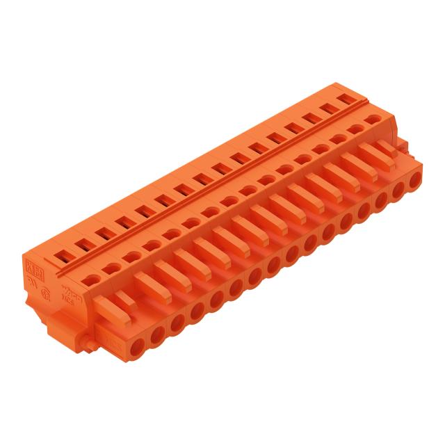 Gniazdo MCS-MIDI Classic 16-biegunowe pomarańczowe raster 5,08mm /25szt./ 231-316/107-000 WAGO