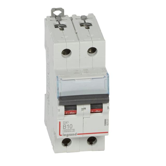 Wyłącznik Nadprądowy S 302 2P B10A 6kA DX3 407507 LEGRAND