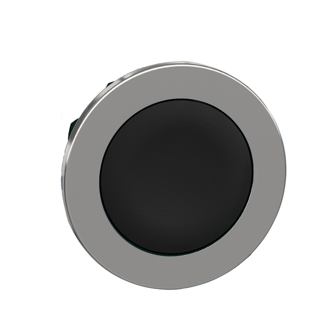 Harmony XB4 Przycisk metalowy black fi30 z samopowrotem nieoznakowany ZB4FA2 Schneider