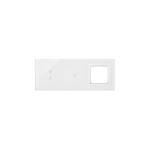 Simon 54 Touch Panel dotykowy S54 Touch 3 moduły 2 pola dotykowe pionowe + 1 pola dotykowe + 1 otwór na osprzęt S54 biała perła DSTR3310/70 KONTAKT