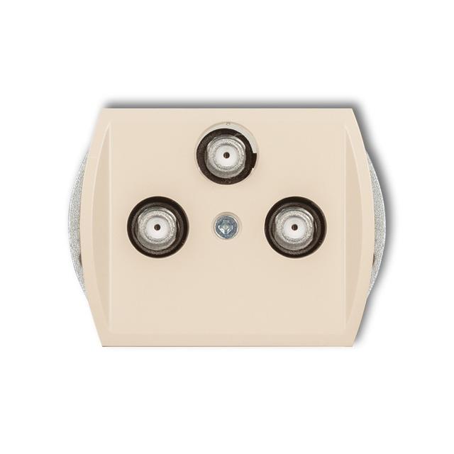 TREND Mechanizm gniazda multimedialnego 3F DATA (UPC) beżowy