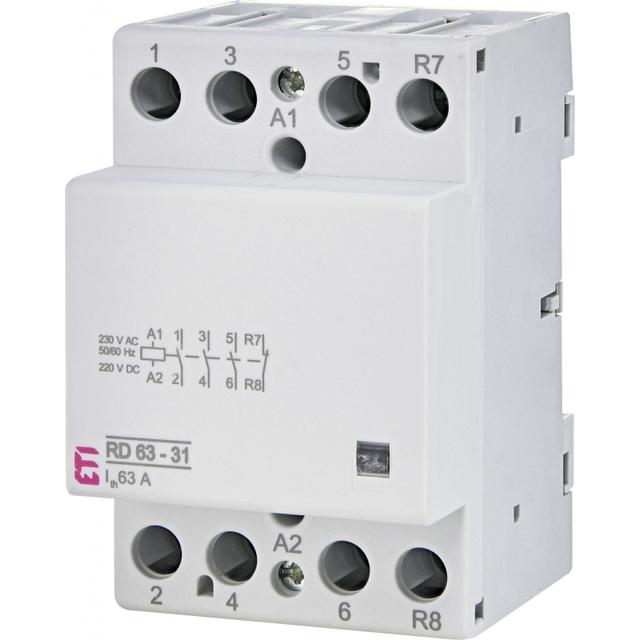 Stycznik modułowy 63A 3Z 1R 3M 4P RD 63-31-230V AC/DC 002464028 ETI