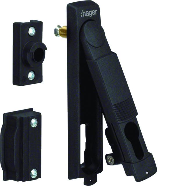 univers Zamek uchwyt uchylny do półbębenka 40mm plombowany FZ535N HAGER
