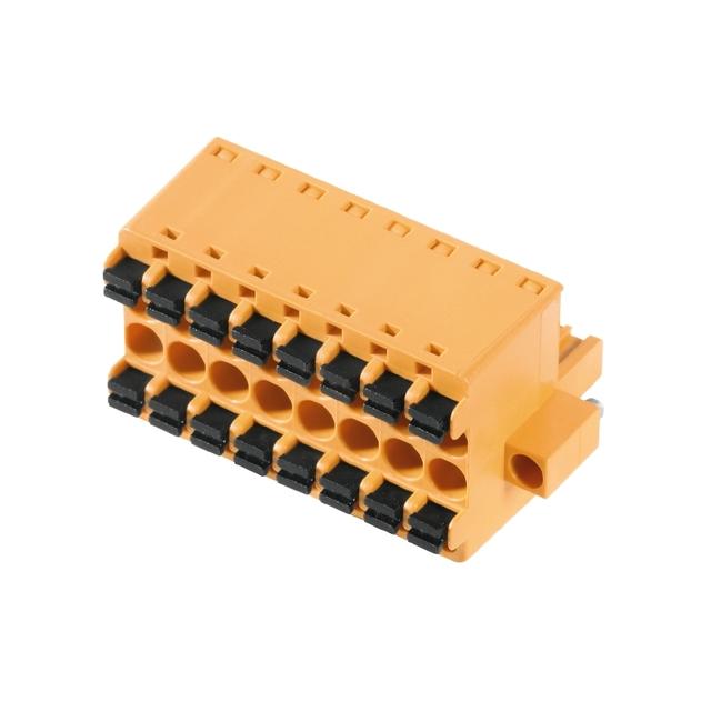 BLDF 5.08/08/180F SN OR BX Wtyk PCB (złącze wiązki), 5.08 mm, Liczba biegunów: 8, PUSH IN, Złącze sprężynowe /24szt./ 1065120000 WEIDMÜLLER